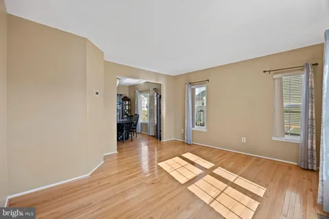 a view of livingroom with wooden floor
