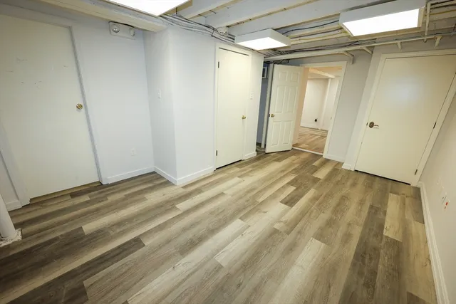 a view of a room with an empty space