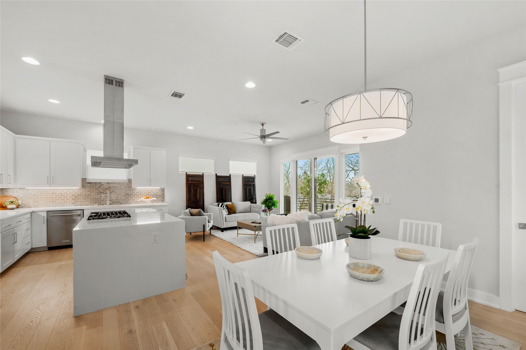 5002 Pecan Springs Road, Unit 8 Austin, TX 78723 - Photo 17 of 35 Dining Open to Kitchen and Living Space