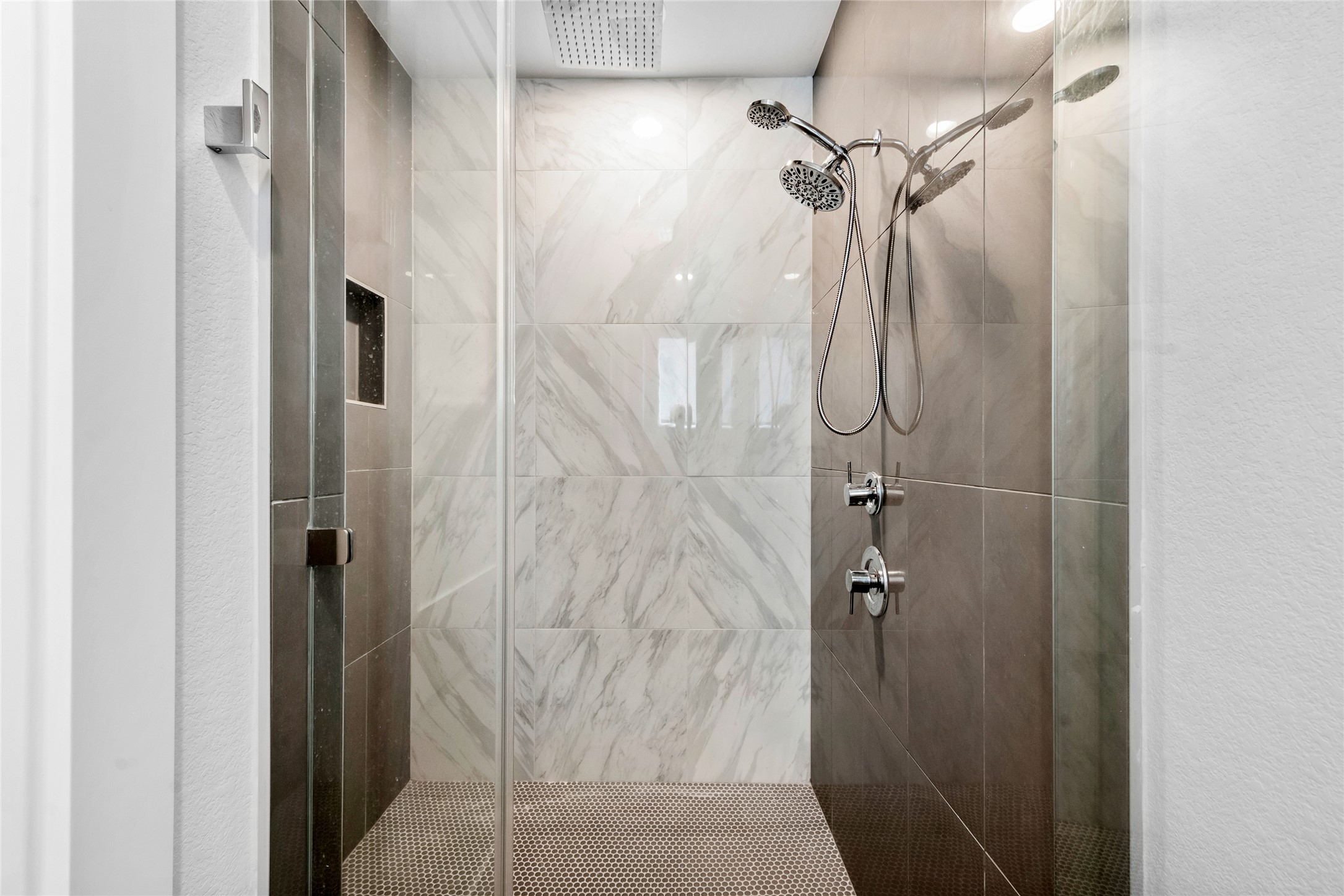 5002 Pecan Springs Road, Unit 8 Austin, TX 78723 - Photo 29 of 35 Custom Tiled Walk-In Shower