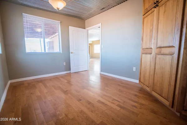 a view of a lake with mountains in the background