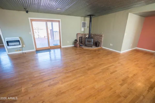 a view of a livingroom with a fireplace
