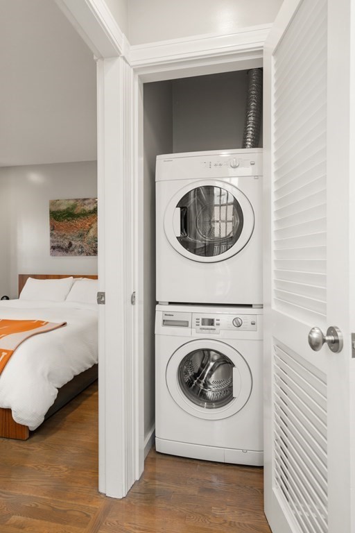 203 St Botolph Street, Unit 4 Boston, MA 02115 - Photo 20 of 26 a utility room with dryer and washer
