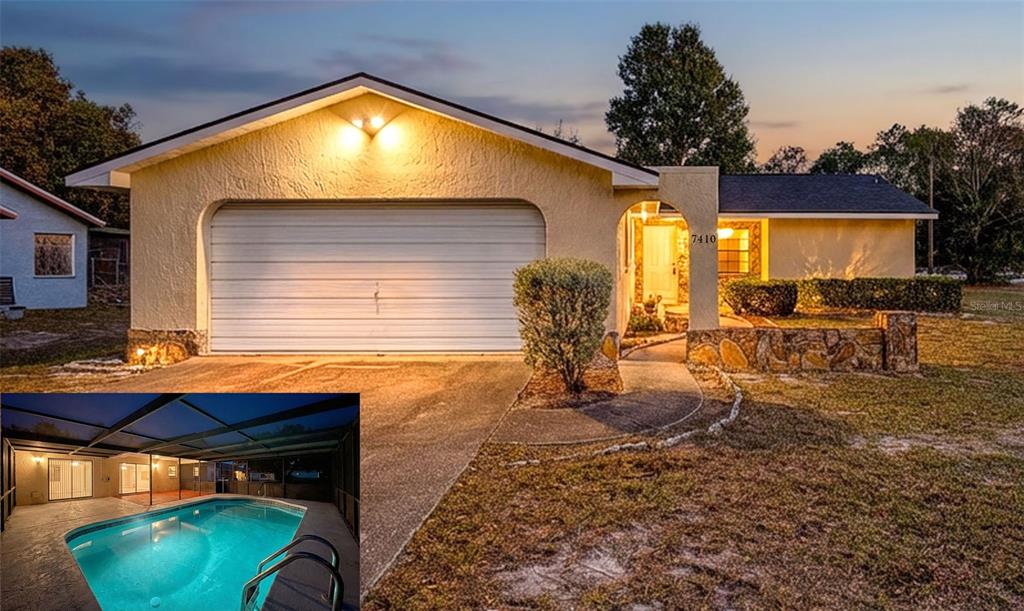 7410 Dundee Court Weeki Wachee, FL 34613 - Photo 2 of 33 a view of a house with a patio