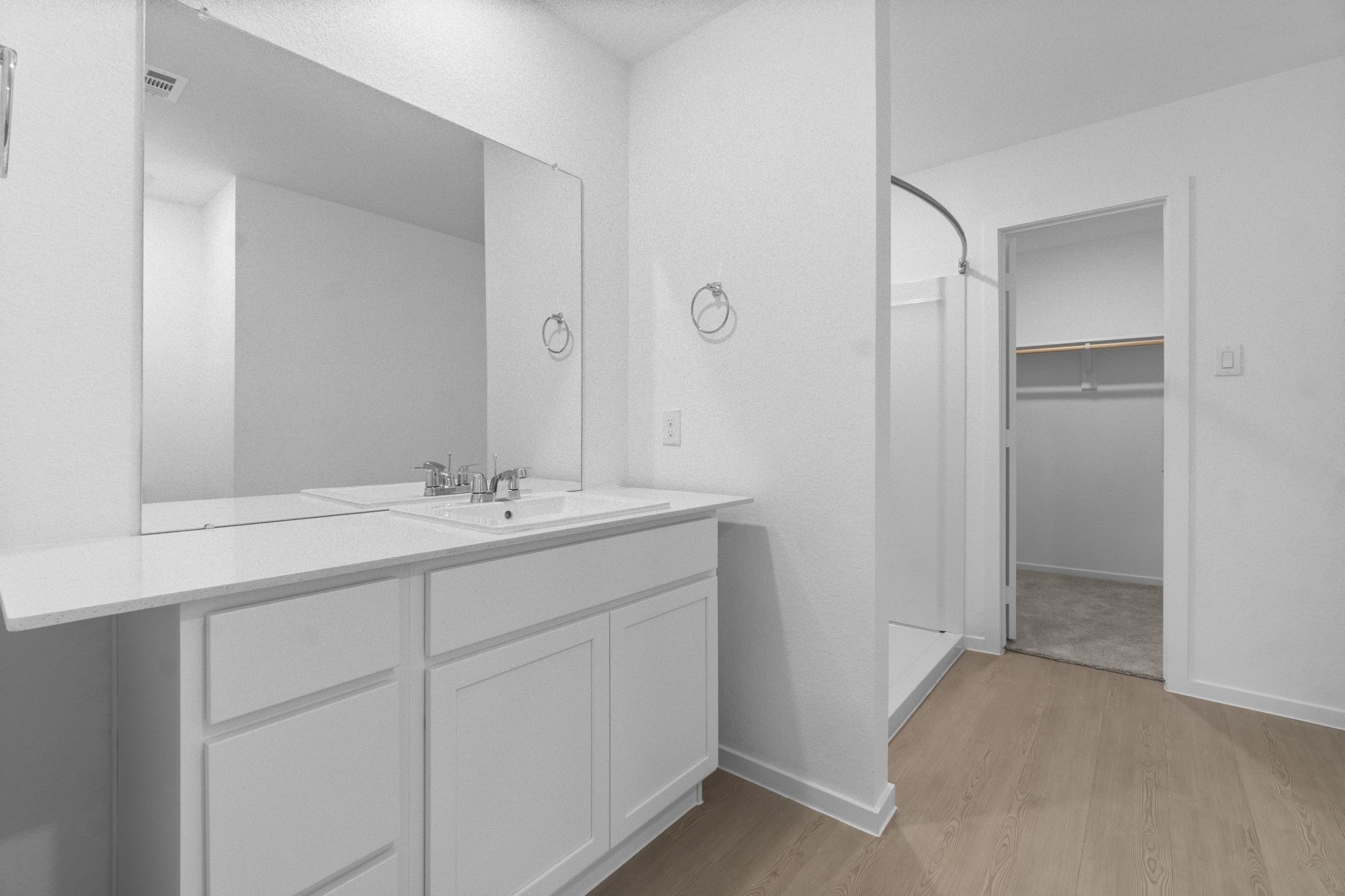 16031 Tallis Drive Conroe, TX 77303 - Photo 25 of 46 a bathroom with a sink and a mirror