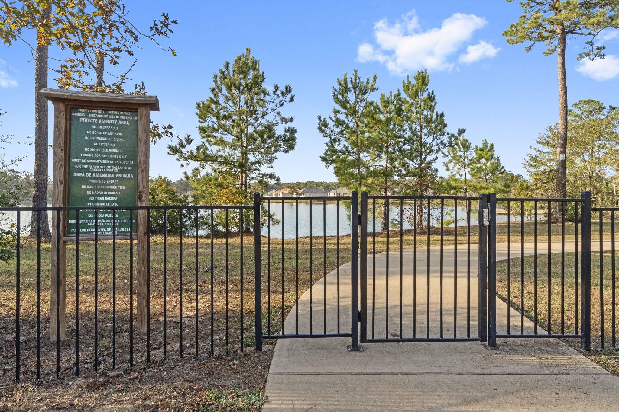 16031 Tallis Drive Conroe, TX 77303 - Photo 46 of 46 a view of a wrought iron fences