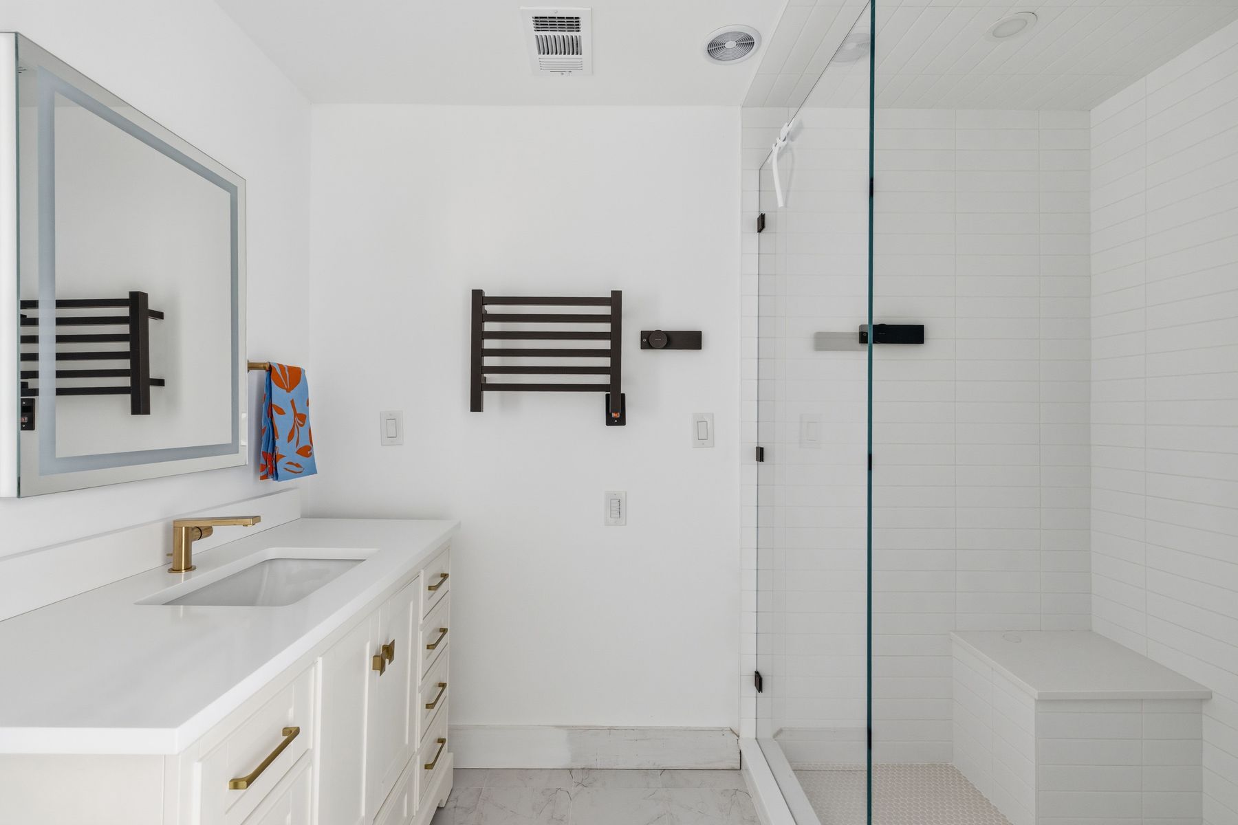3508 Bridle Path Austin, TX 78703 - Photo 24 of 40 a bathroom with a sink and a mirror