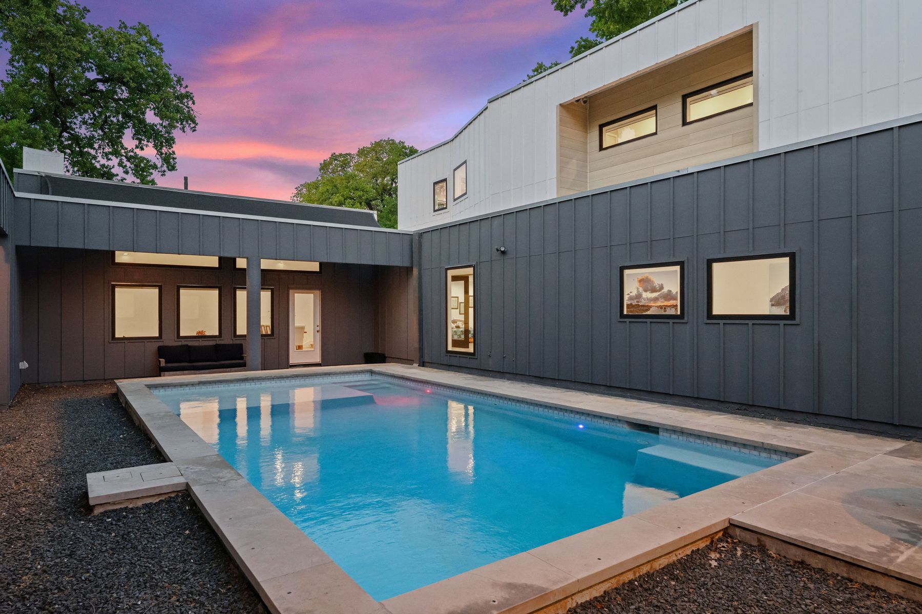 3508 Bridle Path Austin, TX 78703 - Photo 35 of 40 swimming pool view with seating space