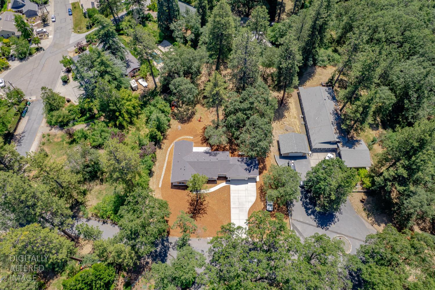 280 Jan Road Grass Valley, CA 95945 - Photo 46 of 66 an aerial view of house with yard and outdoor seating