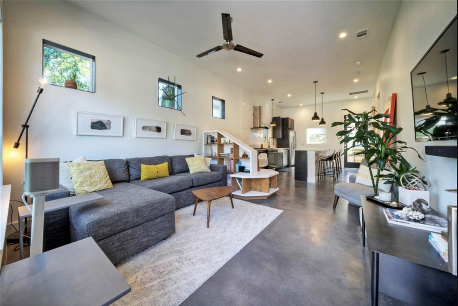 4608 Santa Anna Street, Unit 1 Austin, TX 78721 - Photo 2 of 35 Living area with tons of natural light.