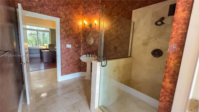 a view of a bathroom