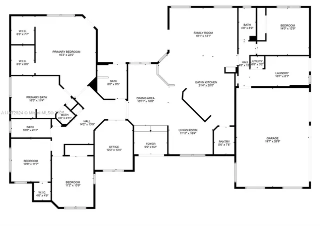 a picture of a floor plan