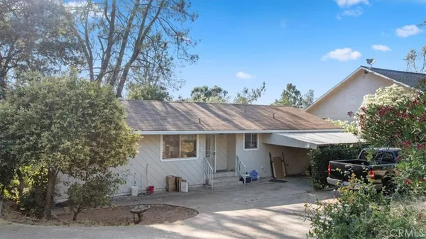 a view of a house with a patio
