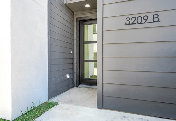 a view of front door of house