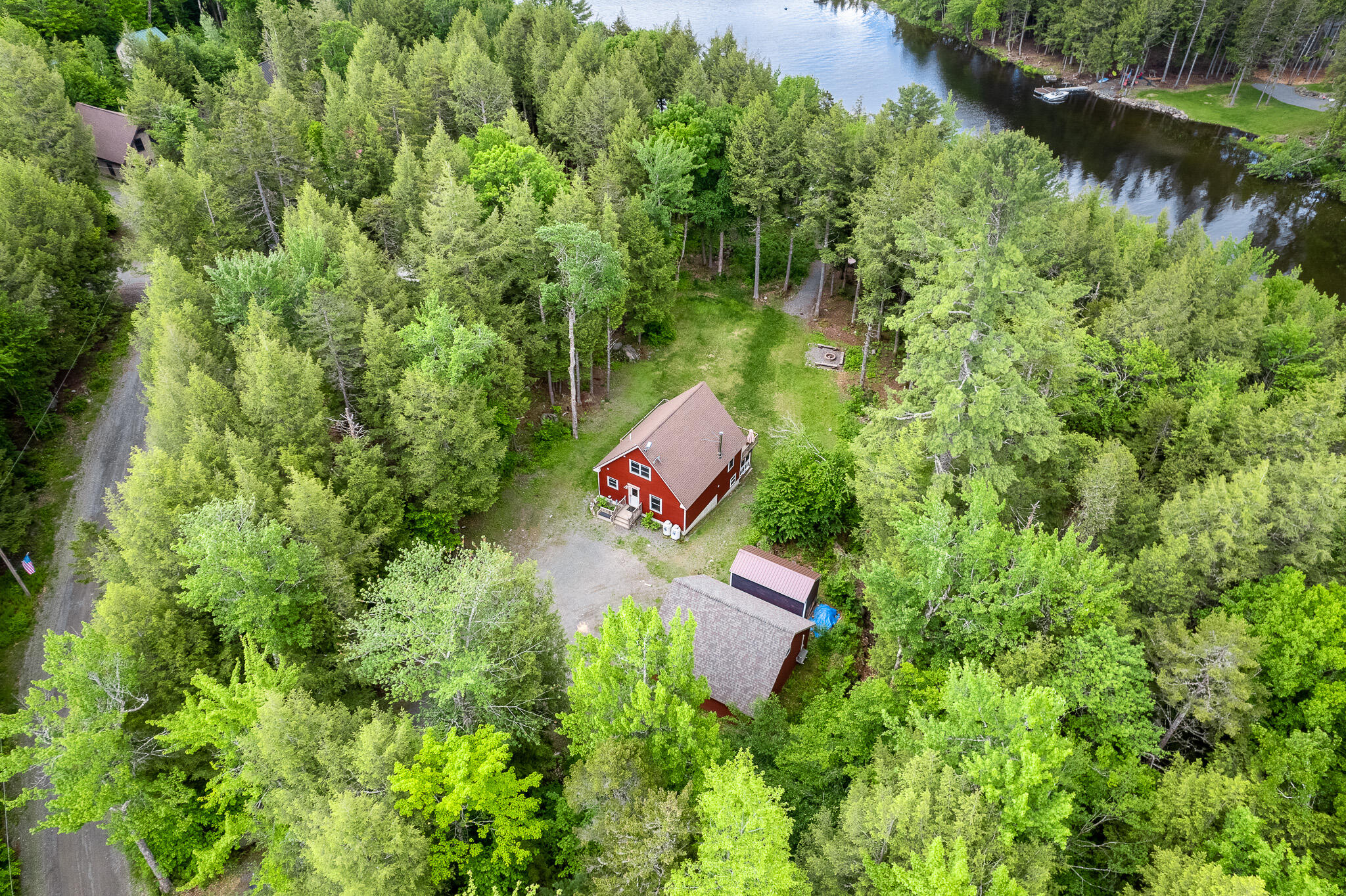 13 Flag Cove Road Bowerbank, ME 04426 - Photo 5 of 8 Flag Cole Aerials-2