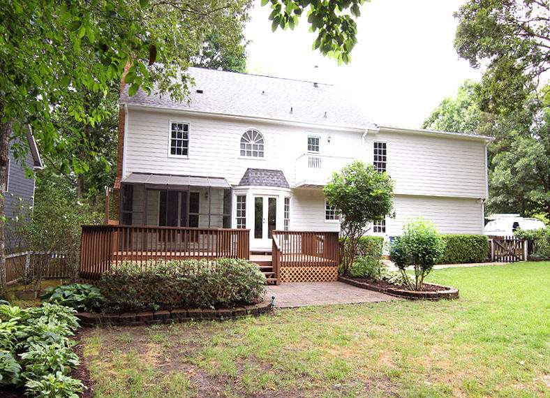 8333 Apple Orchard Way Raleigh, NC 27615 - Photo 4 of 25 Backyard has lots of yard space and room for a garden too! Two decks and patio too!