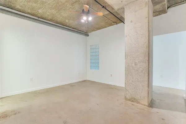 a view of an empty room