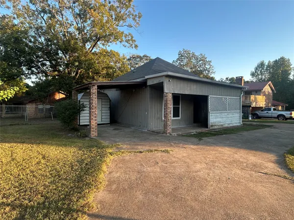 a backyard of a house
