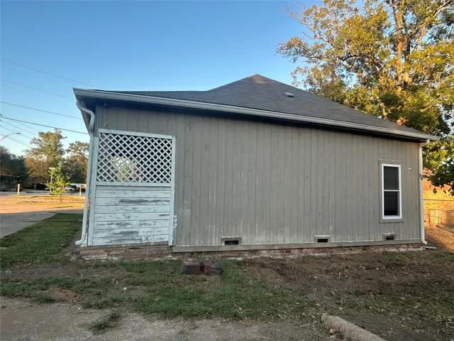 a backyard of a house
