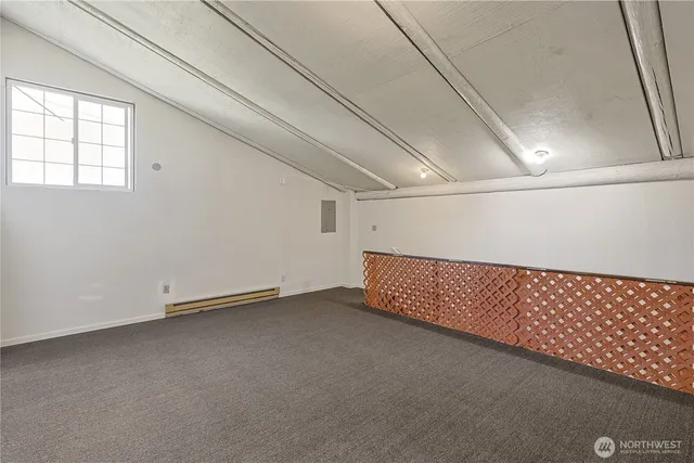 an empty room with an entryway