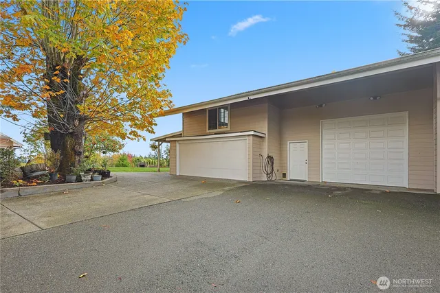 front view of a house with a street