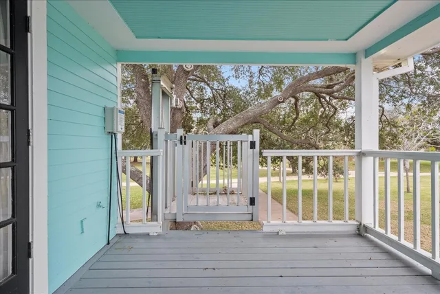 a view of a house with a porch
