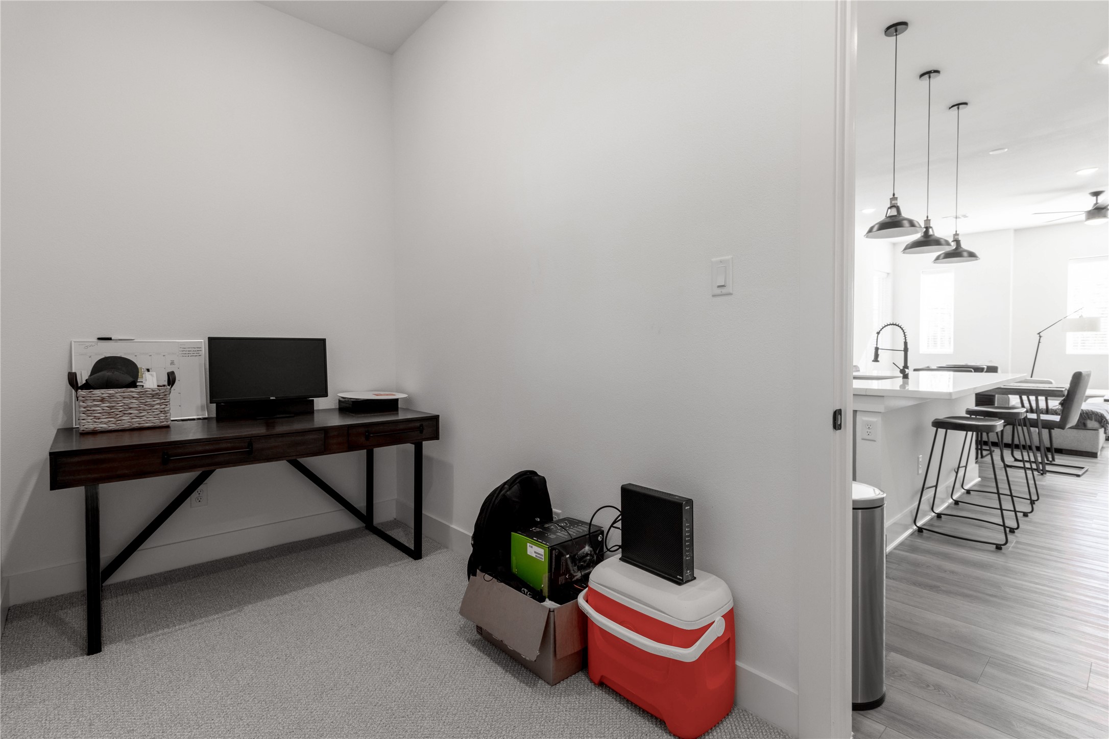 1404 Mansfield Street Houston, TX 77091 - Photo 12 of 30 a living room with furniture and a wooden floor