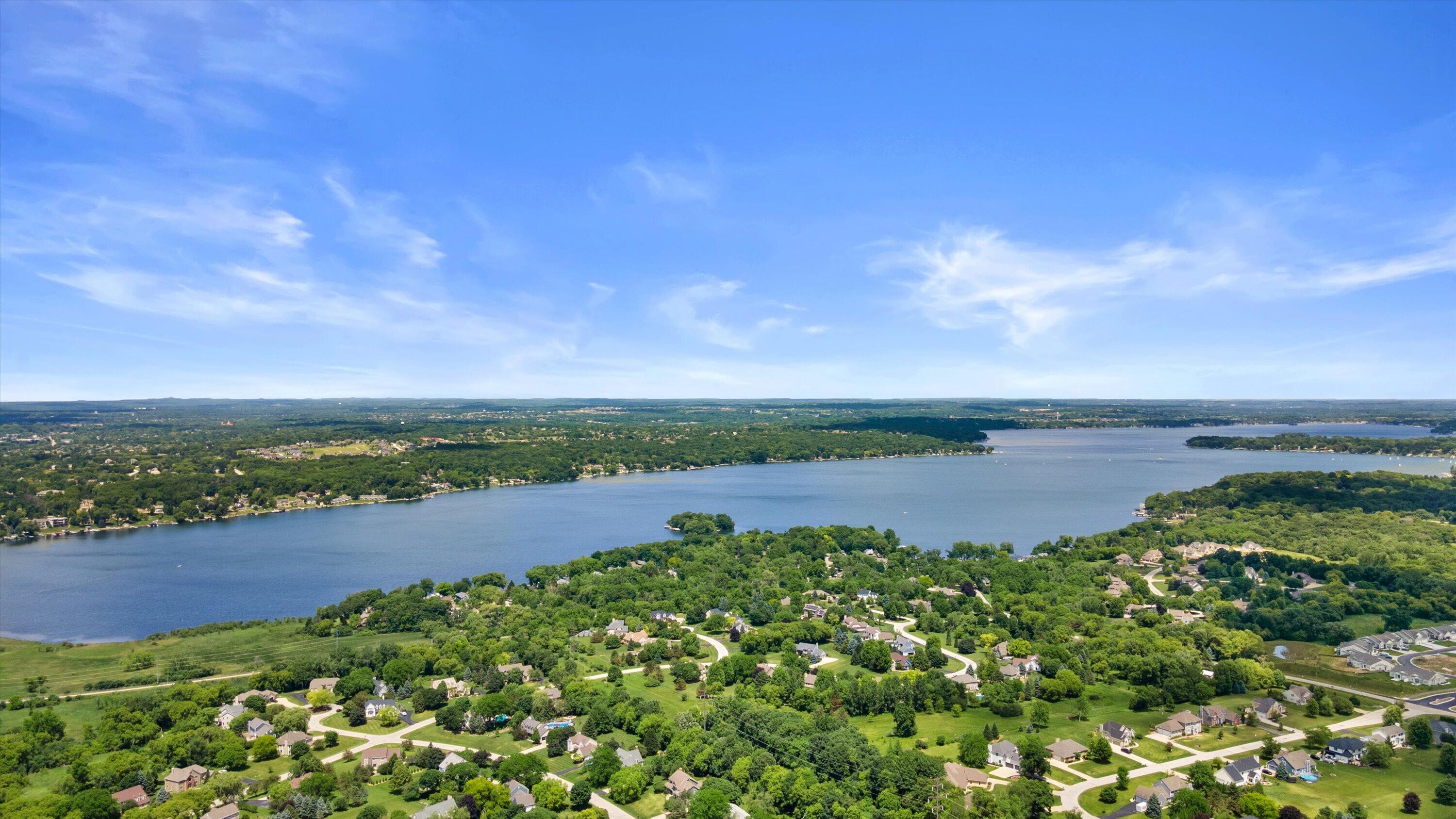 N14-w30046 High Ridge Road Delafield, WI 53072 - Photo 48 of 56 Aerial View of Pewaukee Lake of Condo