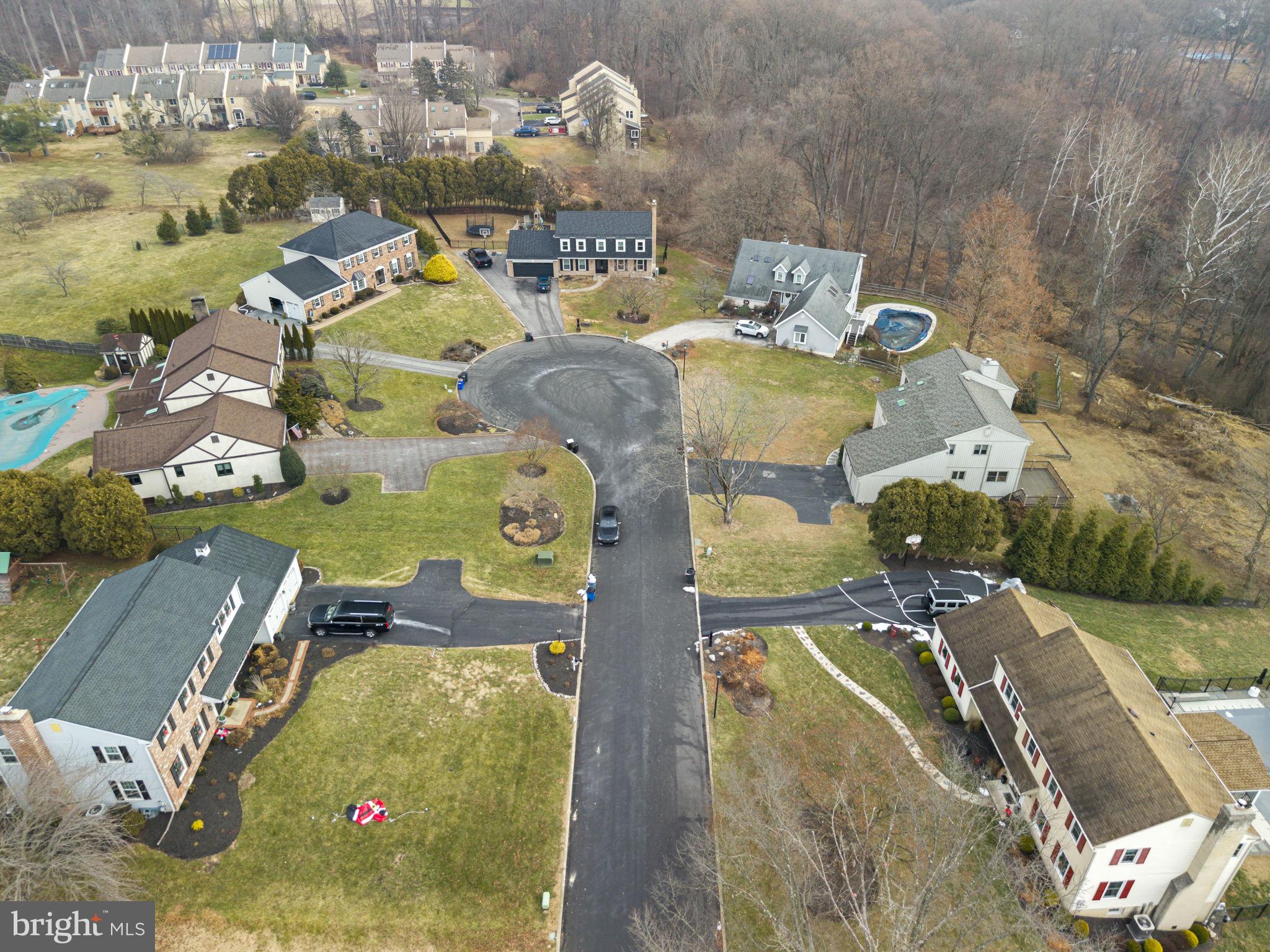49 Langstoon Lane Media, PA 19063 - Photo 59 of 64 an aerial view of residential houses with outdoor space