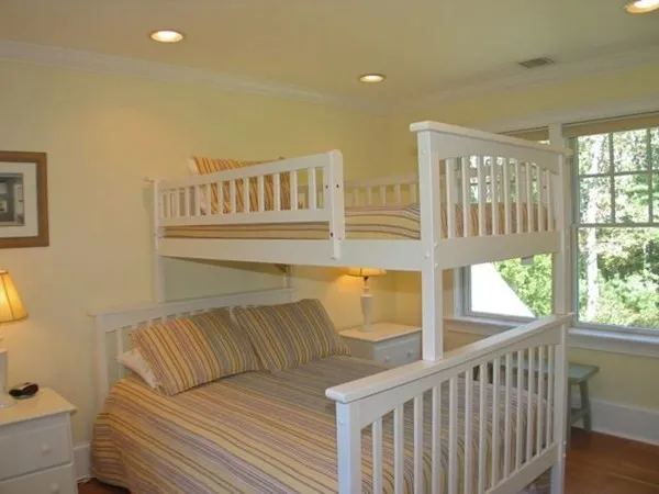 a living room with a couch and a table