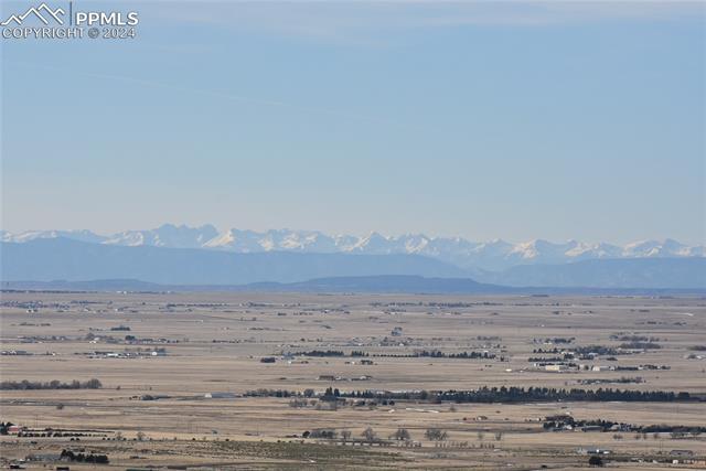 9990 Hahn Road Calhan, CO 80808 - Photo 25 of 25 Property view of mountains featuring a rural view