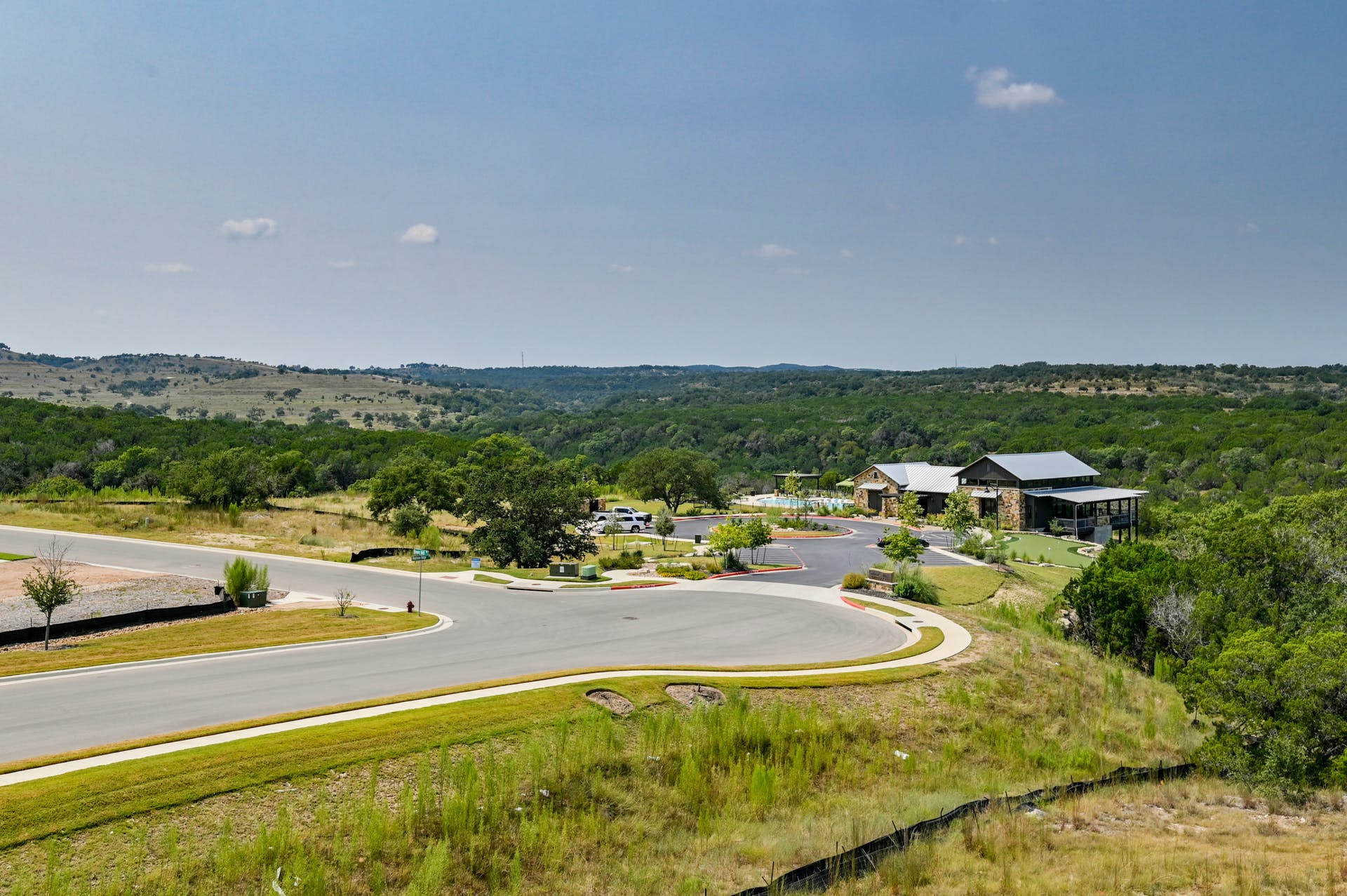19005 Fernando Trail Austin, TX 78738 - Photo 3 of 35 Drone / aerial panoramic, unblocking Hill Country view of the house
