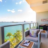 a outdoor living with furniture and garden view