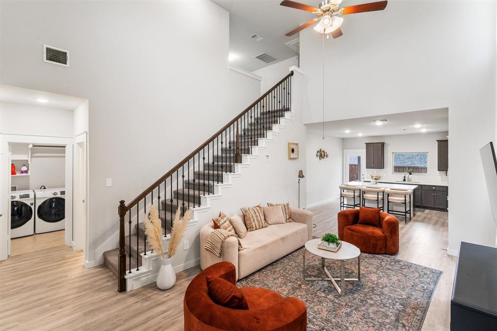 2407 Neff Lane Forney, TX 75126 - Photo 6 of 22 a living room with furniture and a wooden floor