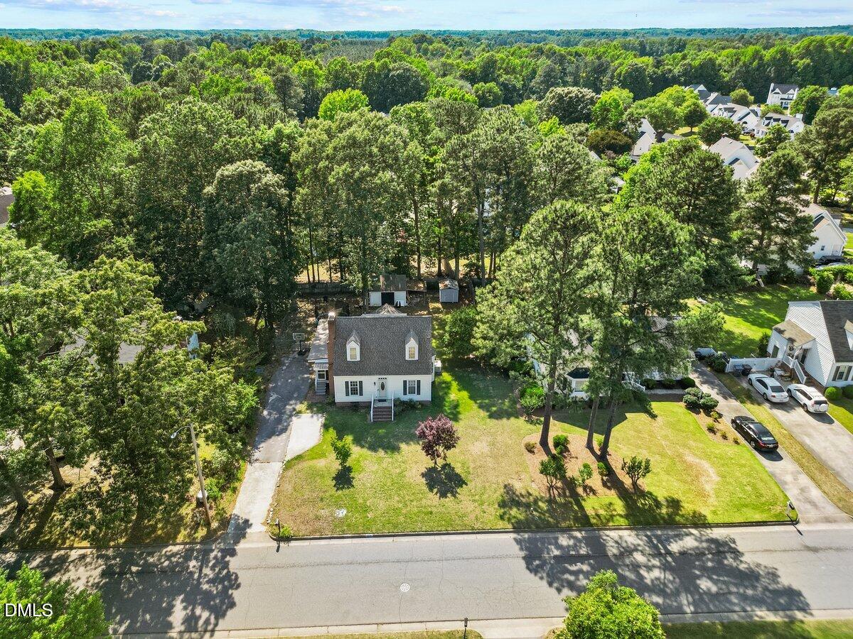 3812 Providence Road Rocky Mount, NC 27803 - Photo 17 of 18 an aerial view of a house with a yard basket ball court and outdoor seating