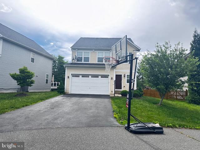 a house view with a garden space and street view