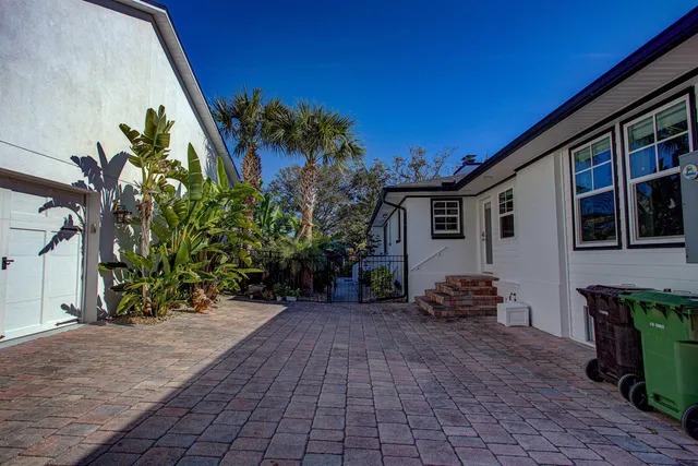 a view of a city and ocean view