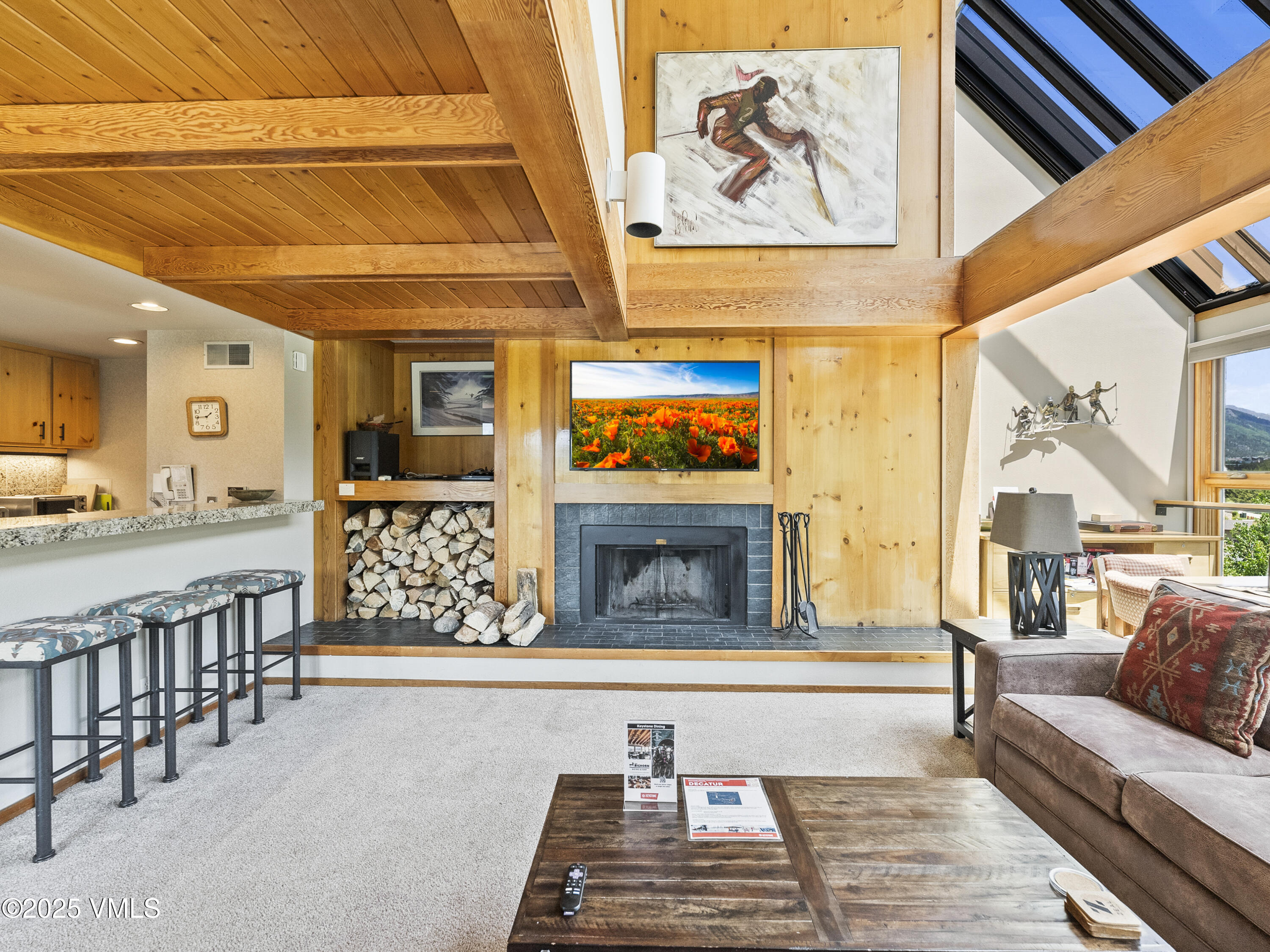 2340 Route 6, Unit 1794 Wellfleet, MA 02667 - Photo 7 of 20 a living room with furniture and a fireplace