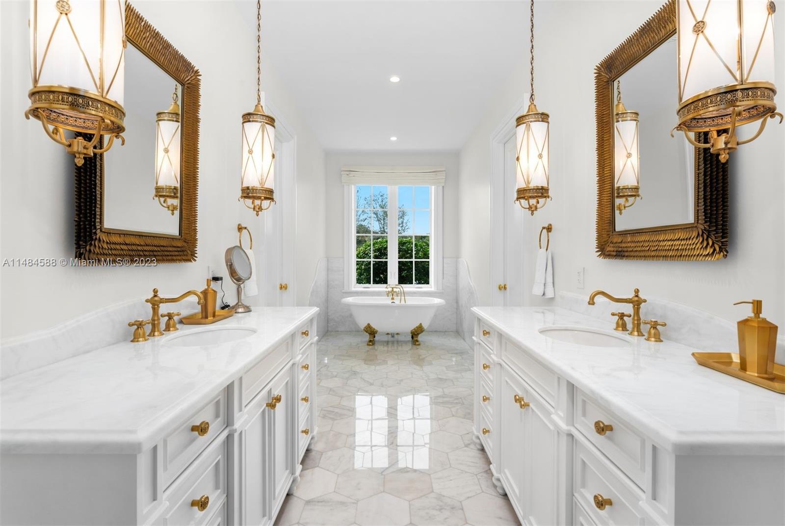 6232 Hancock Road Southwest Ranches, FL 33330 - Photo 15 of 33 a bathroom with a sink a mirror a vanity and a shower