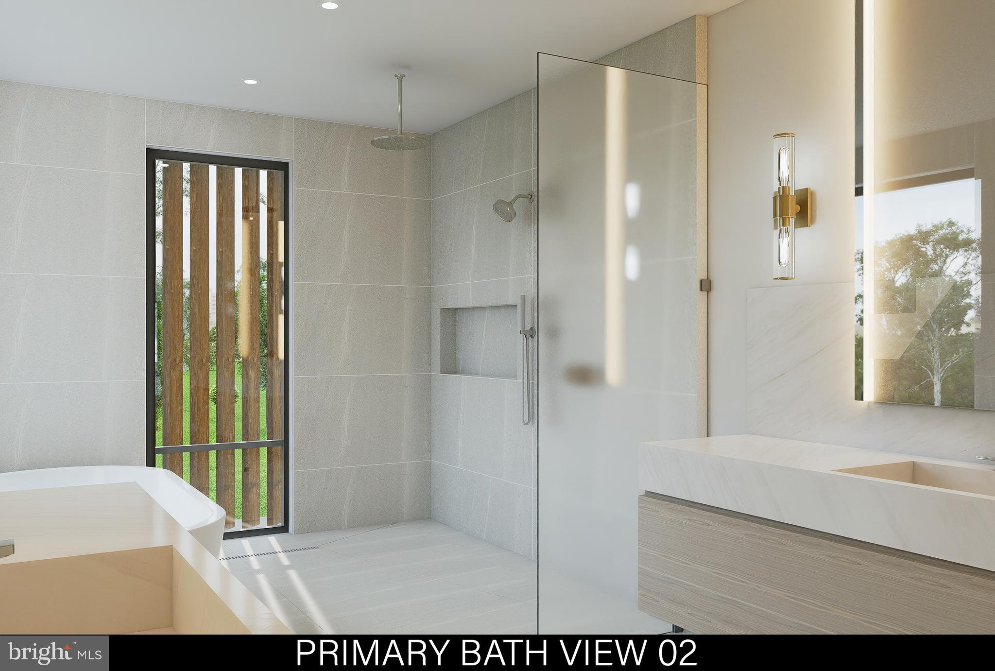 1112 Balls Hill Road McLean, VA 22101 - Photo 35 of 60 a view of a bathroom with a tub shower and a sink
