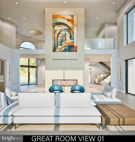 a view of a livingroom with furniture and window