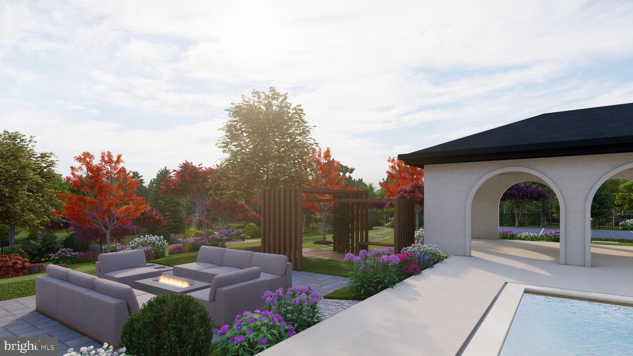 1112 Balls Hill Road McLean, VA 22101 - Photo 50 of 60 a front view of a house with garden