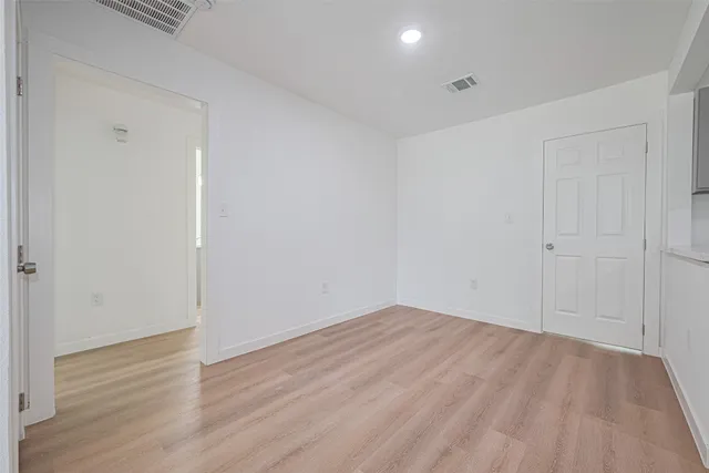 a view of an empty room