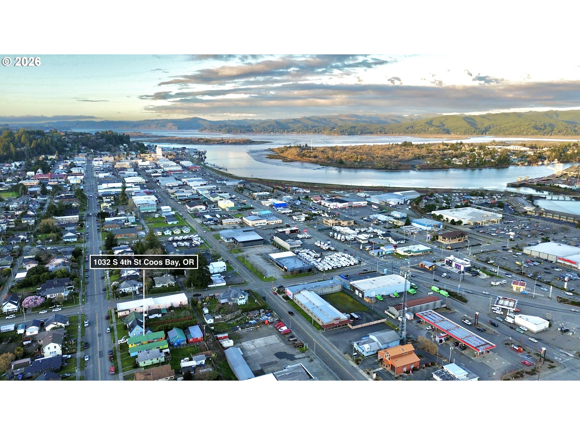 1032 South 4th Street Coos Bay, OR 97420 - Photo 3 of 44 a city view with ocean