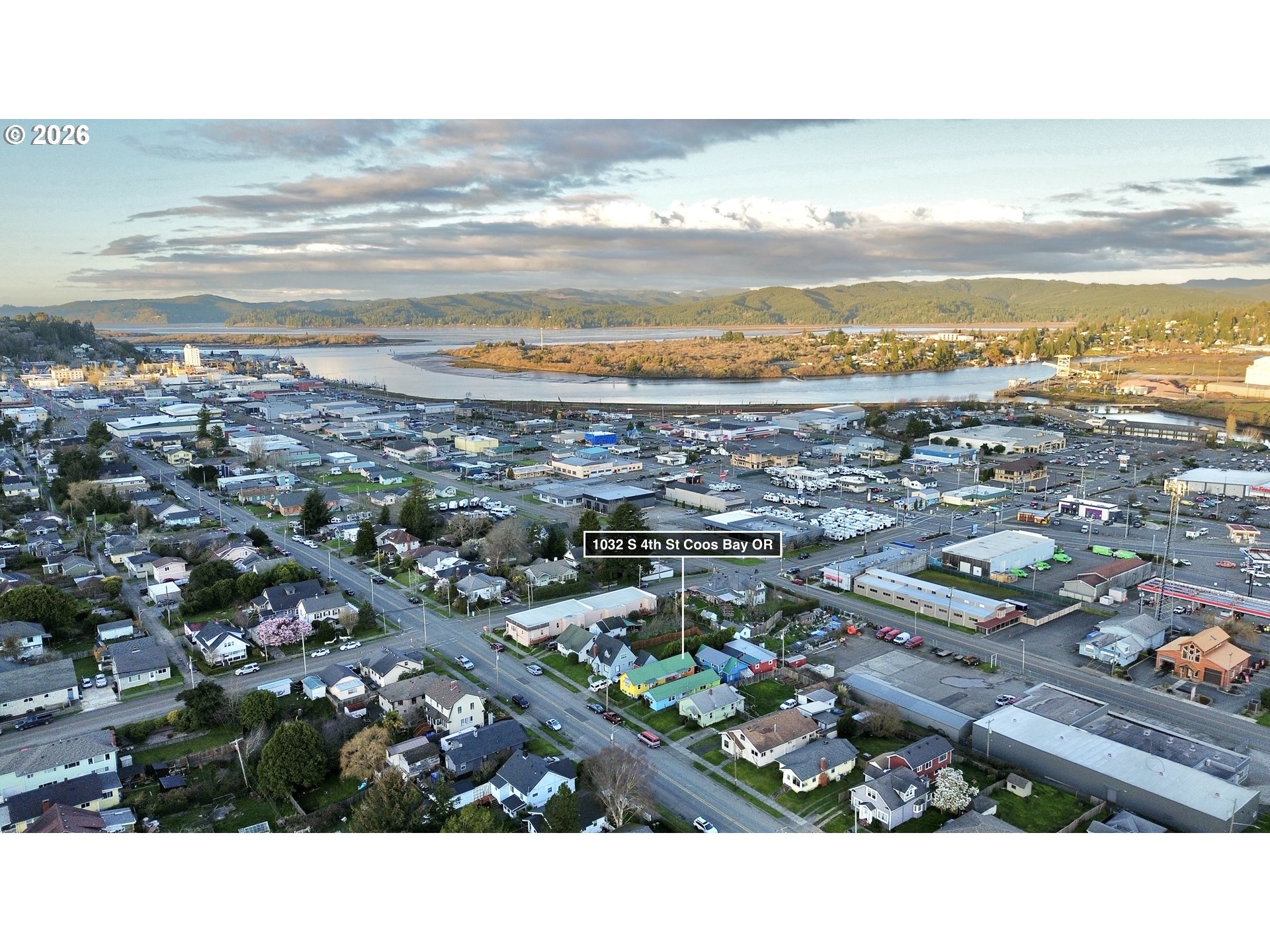 1032 South 4th Street Coos Bay, OR 97420 - Photo 35 of 44 a picture of city and ocean