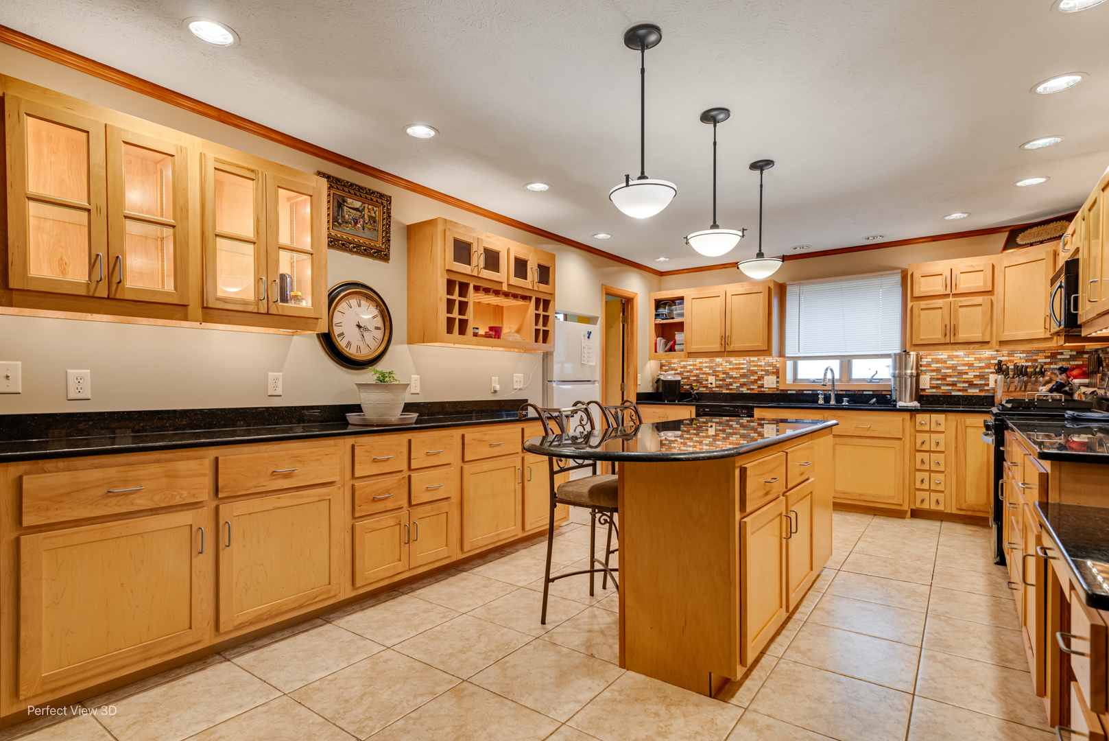 929 Lincoln Street Minonk, IL 61760 - Photo 2 of 26 a kitchen with stainless steel appliances granite countertop sink stove top oven and cabinets