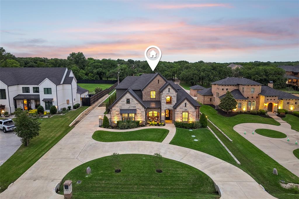 1657 Florence Road Keller, TX 76262 - Photo 37 of 40 an aerial view of a house with a big yard and potted plants