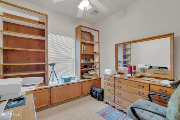 a room with storage and utility