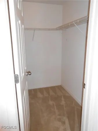 a view of closet area