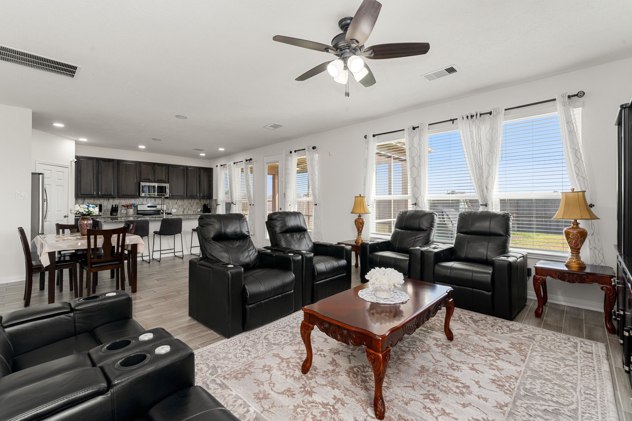 20811 Filbert Lane Katy, TX 77449 - Photo 7 of 43 a living room with furniture kitchen view and a dining table